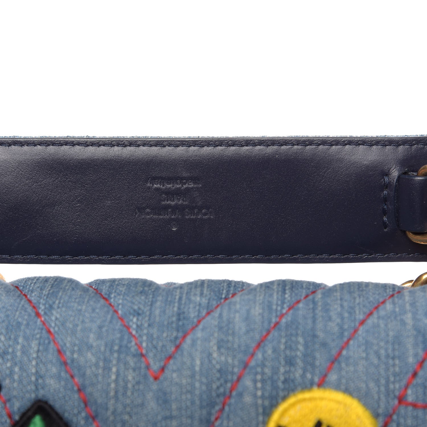 Louis Vuitton Denim New Wave Chain MM Blue 10 of 12