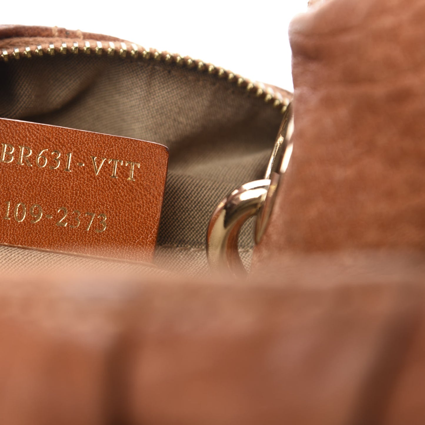 Crinkled Lambskin Mia Hobo Camel