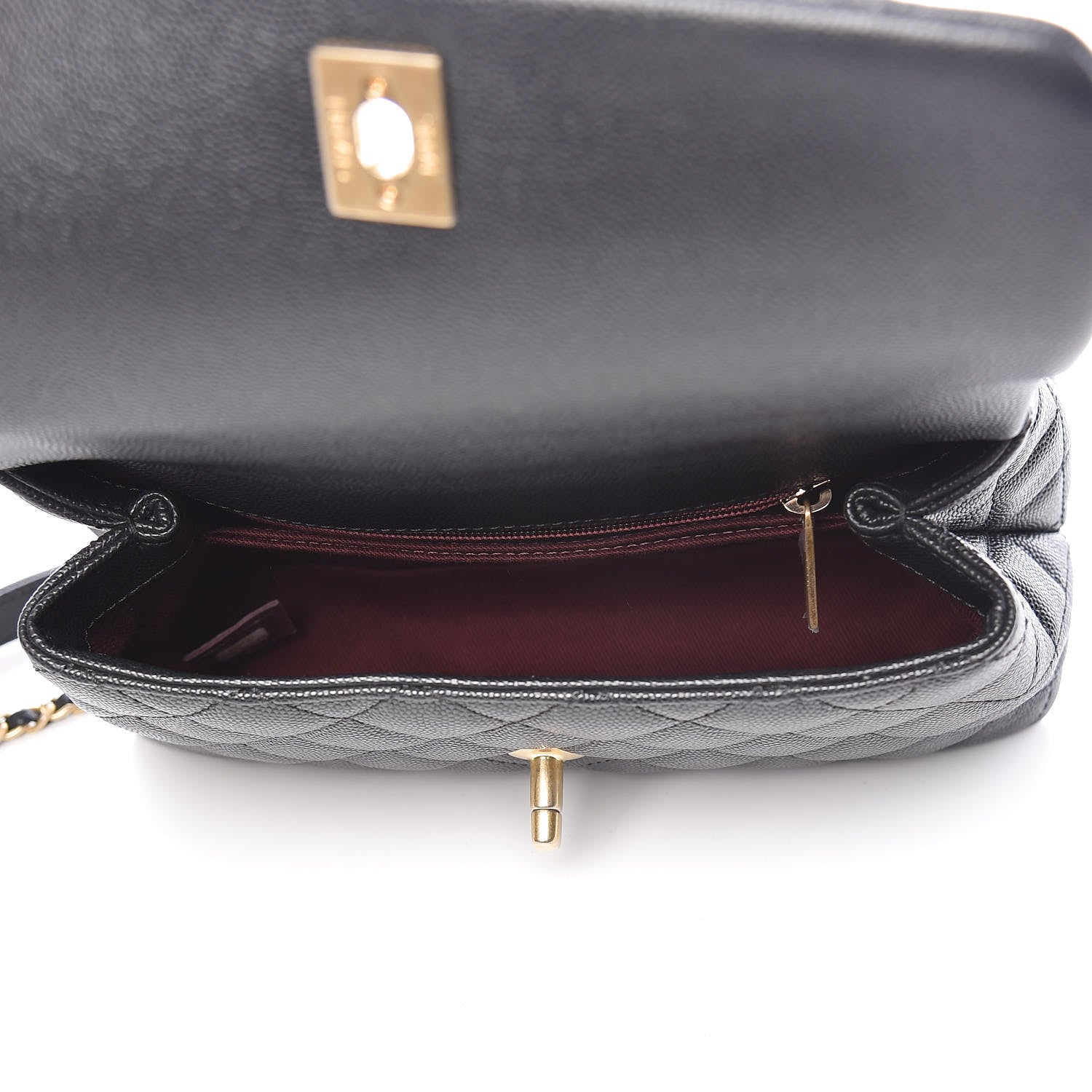 Chanel Caviar Quilted Mini Coco Handle Flap Black 5 of 9