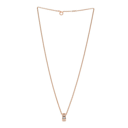 Bulgari 18K Rose Gold Diamond Mother of Pearl Serpenti Viper Pendant Necklace 3 of 7