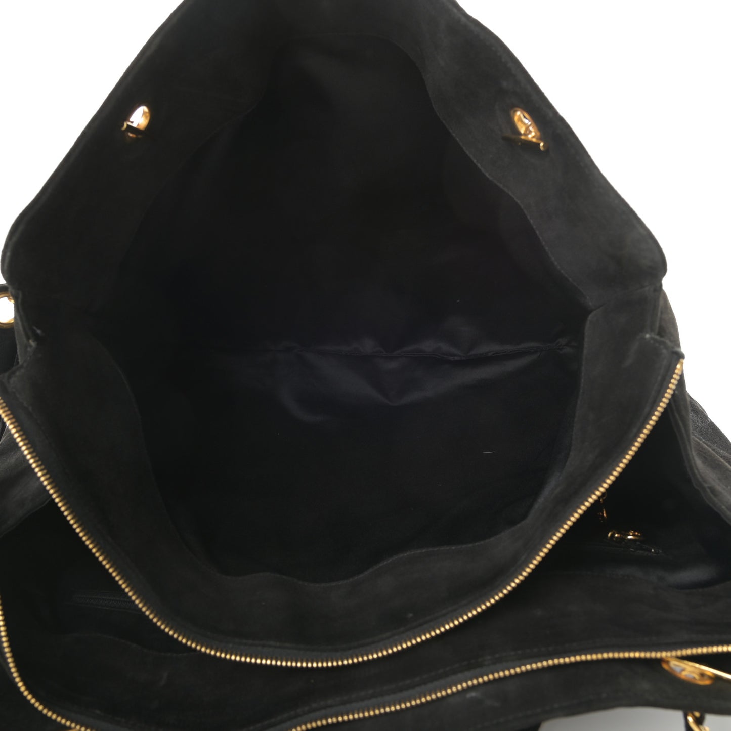 Suede Quilted XL Weekender Bag Black