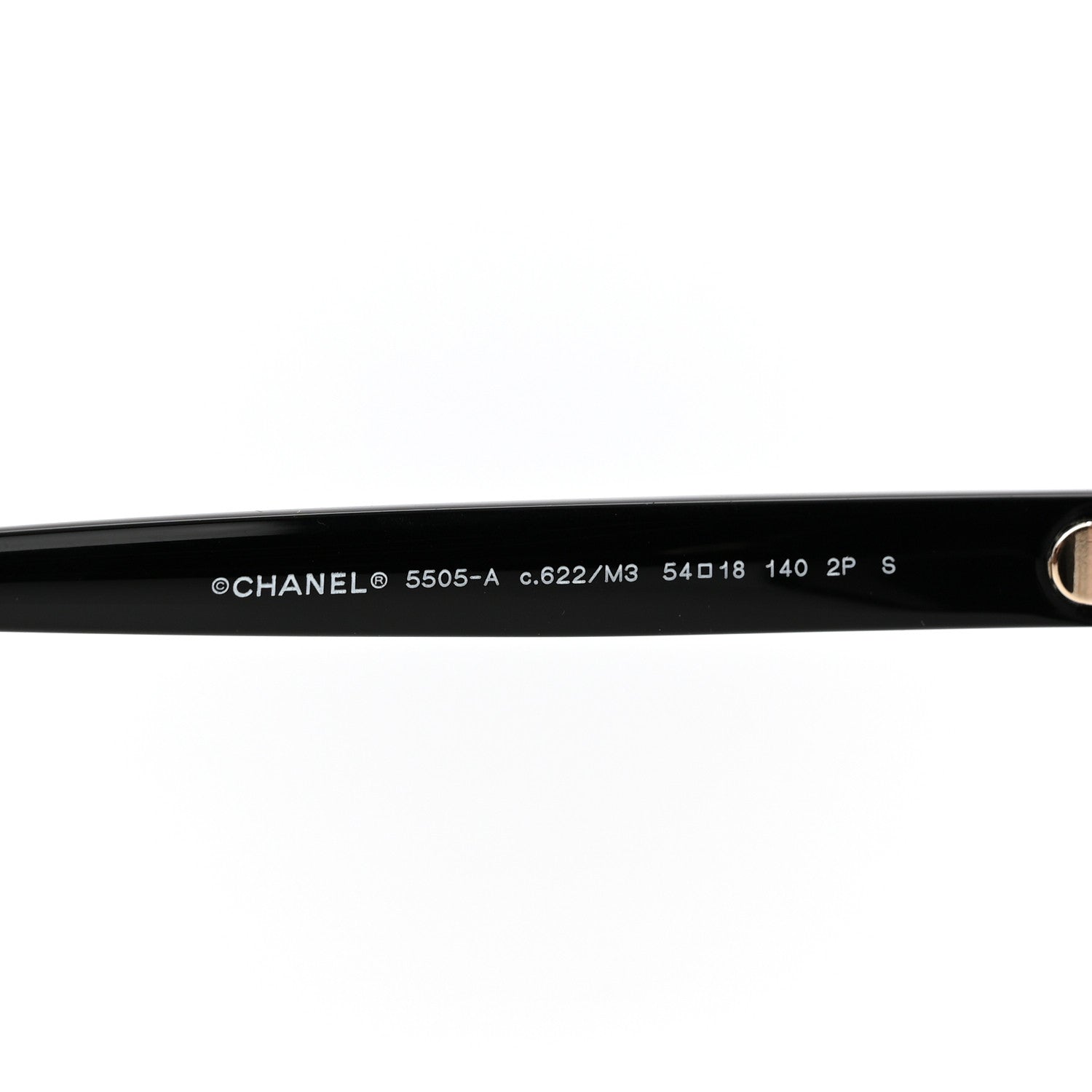 Chanel Acetate Polarized Square Sunglasses 5505-A Black 5 of 7