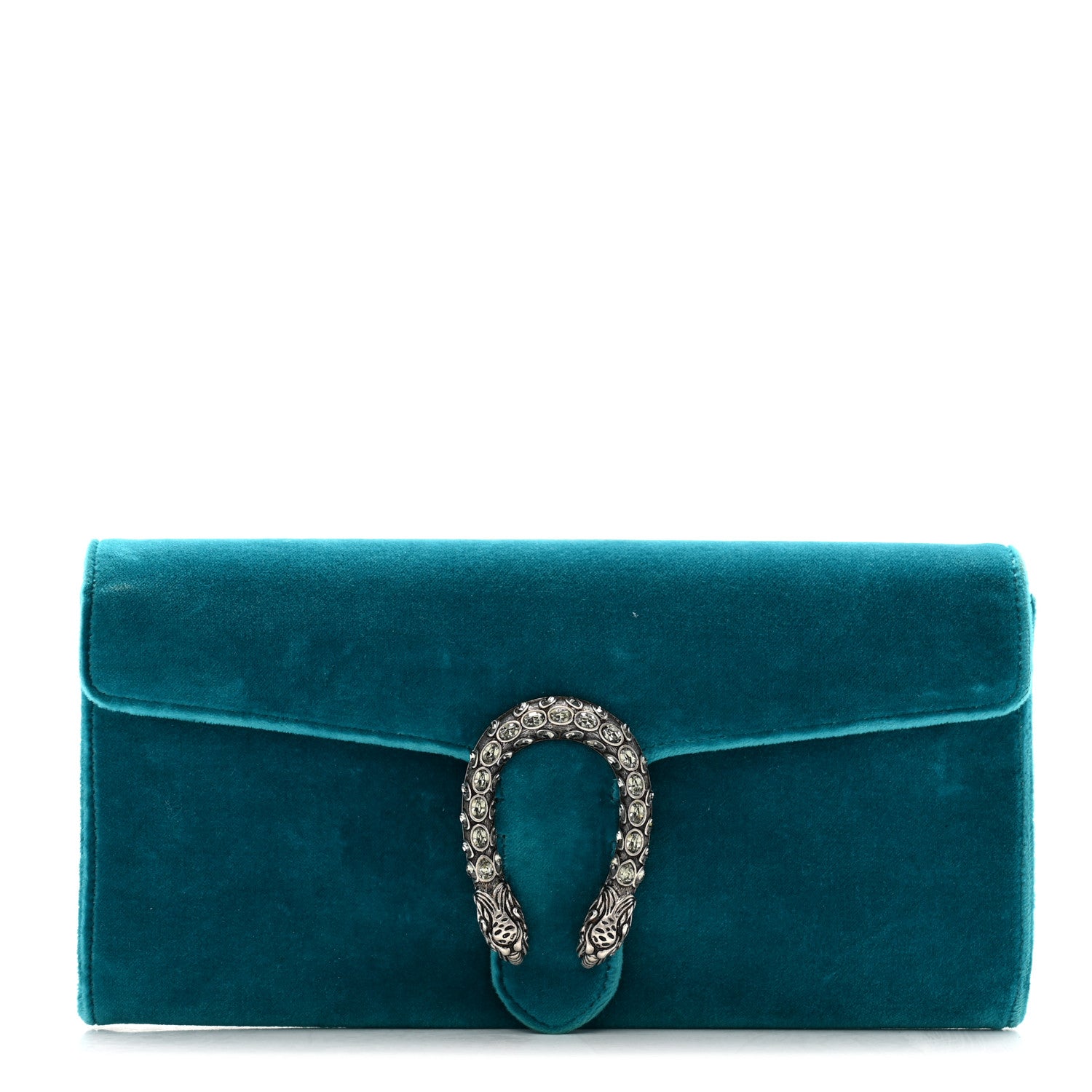 Gucci Velvet Dionysus Clutch Pavone 1 of 10