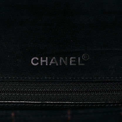 Chanel Suede Square Double Stitch Flap Black 5 of 7