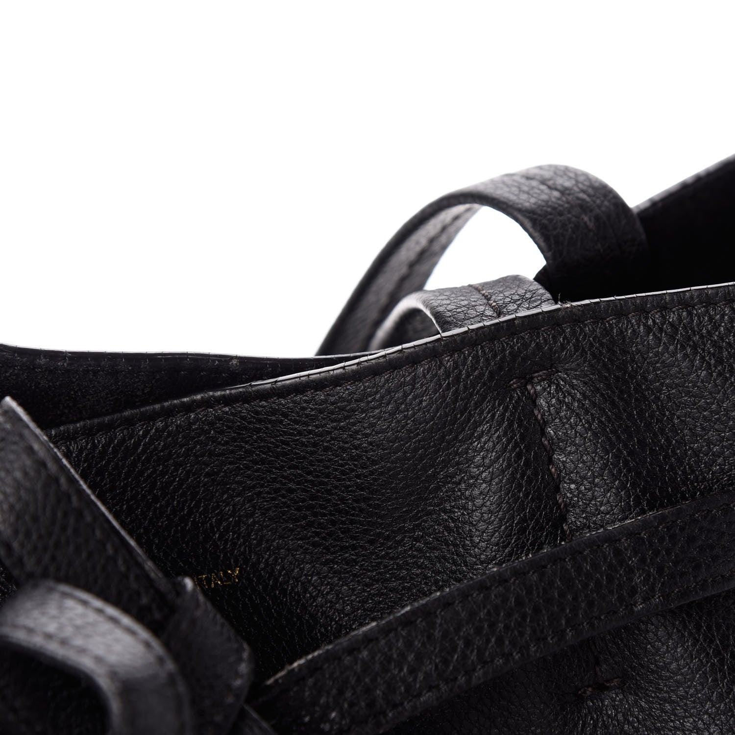 Celine Soft Grained Calfskin Small Belt Cabas Phantom Black 13 of 13