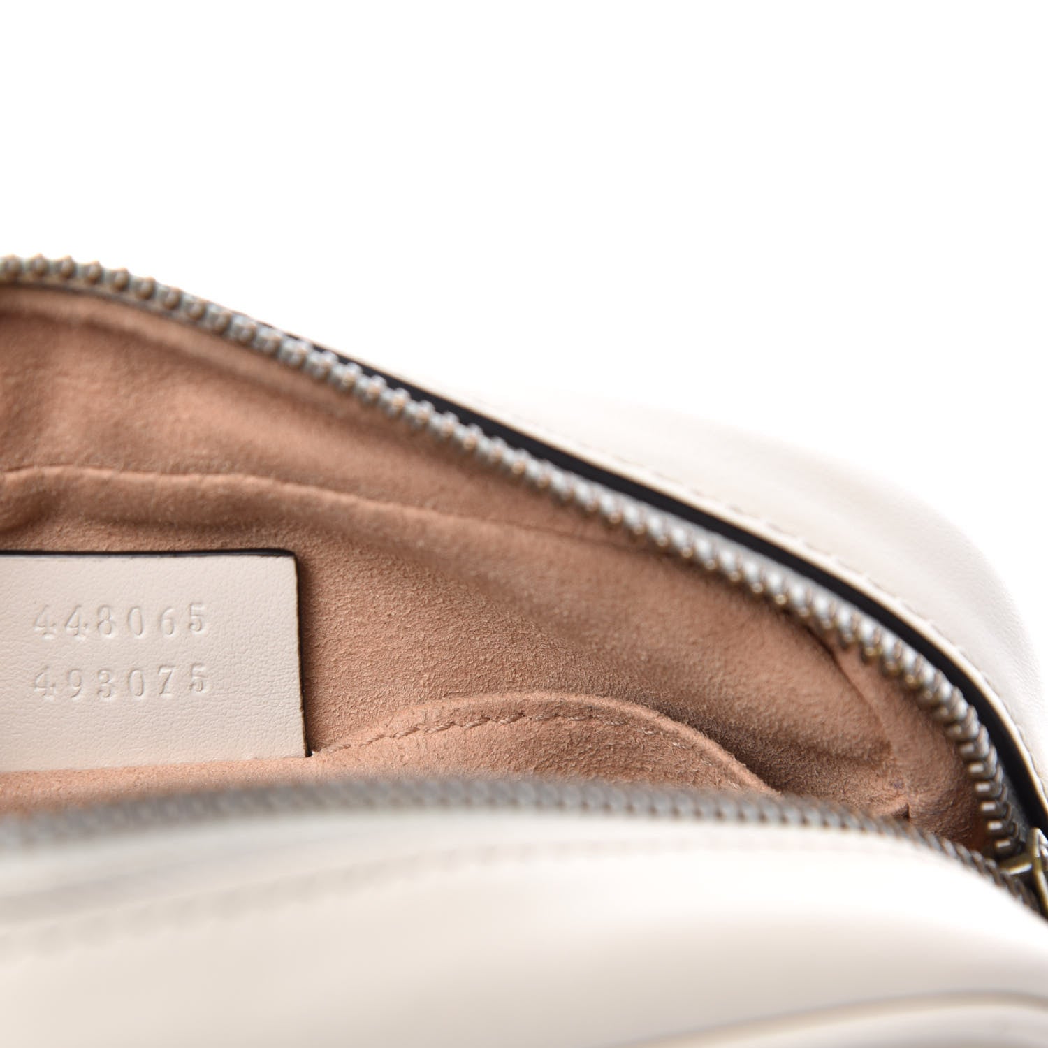 Gucci Calfskin Matelasse Mini GG Marmont Chain Shoulder Bag White 12 of 13