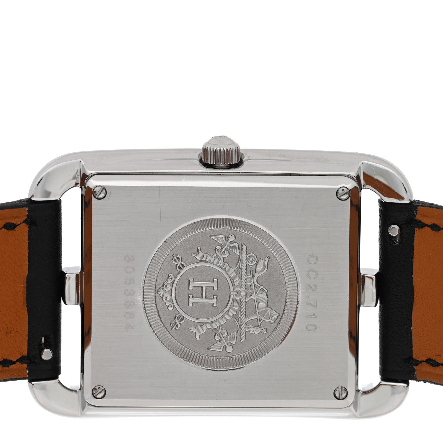 Hermes Stainless Steel Barenia 29mm Cape Cod Quartz Watch Noir 4 of 5