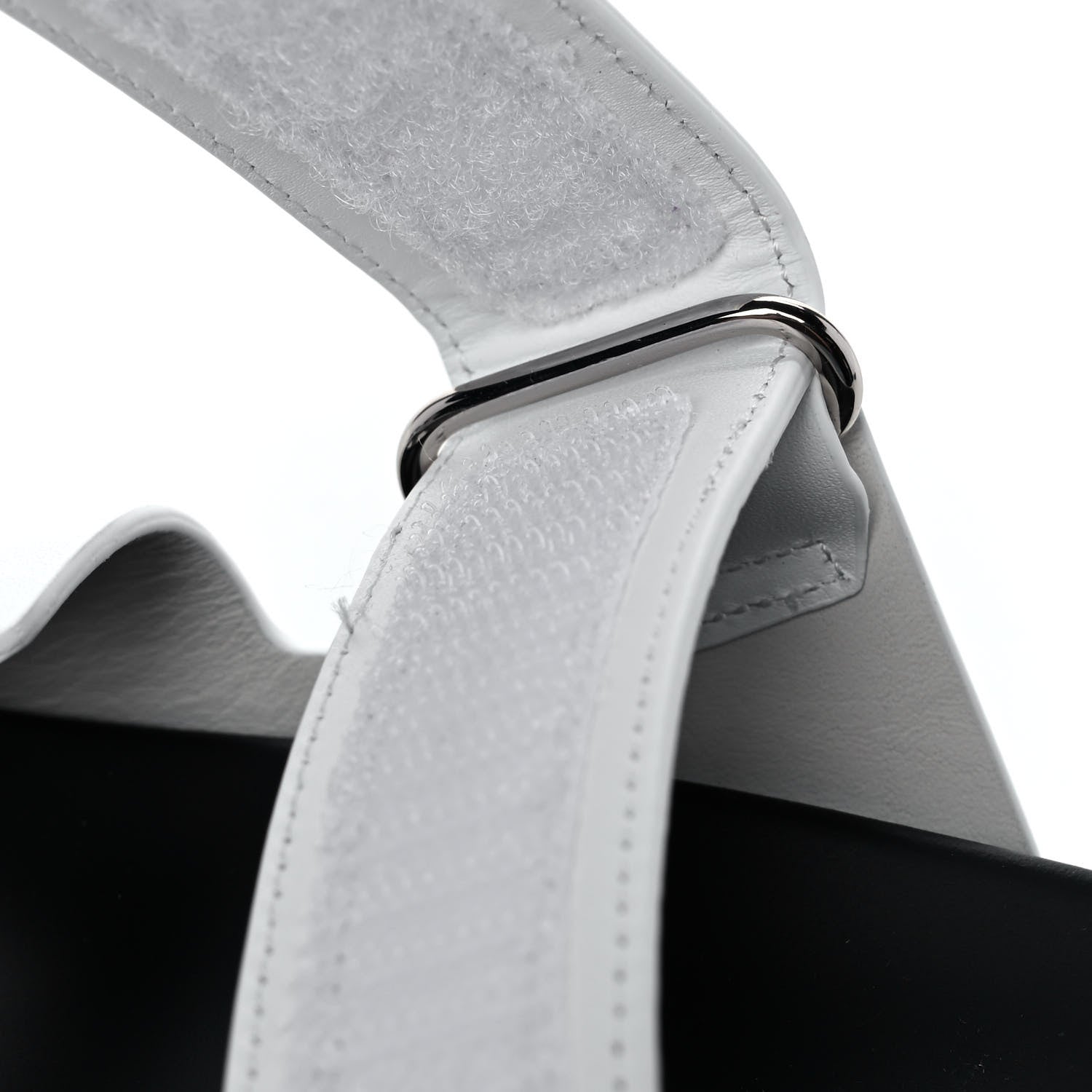 Hermes Calfskin Womens Chypre Sandals 38.5 White 11 of 12