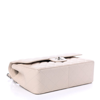 Chanel Caviar Quilted Jumbo Double Flap Light Beige 3 of 4