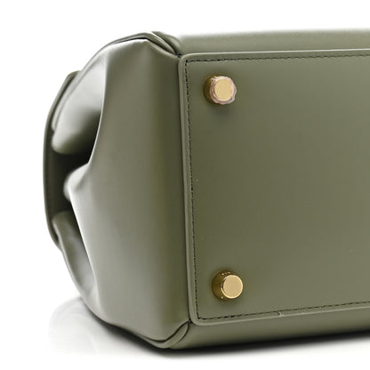 Celine Satinated Calfskin Medium 16 Top Handle Bag Sage 10 of 13