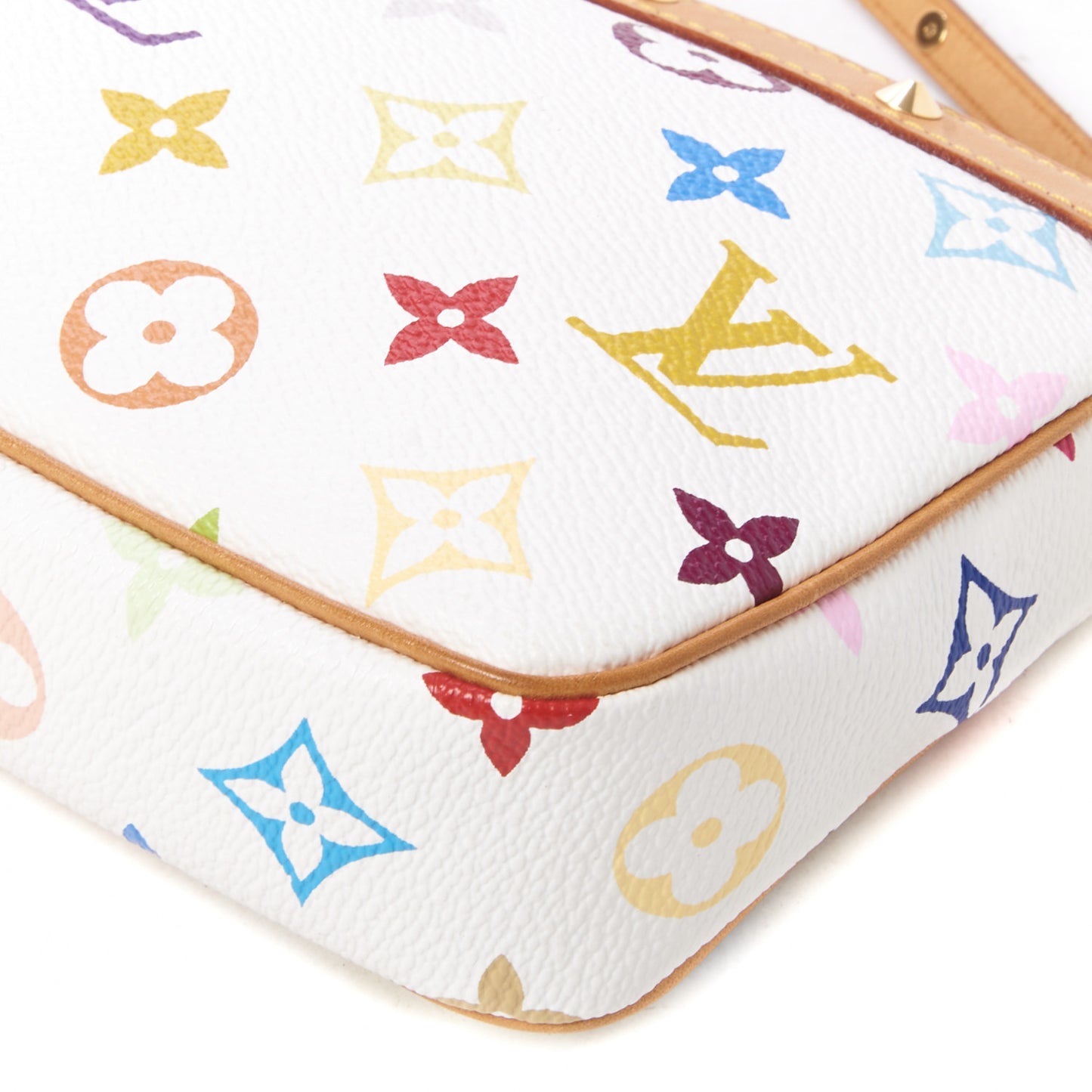Monogram Multicolor Pochette Accessories White