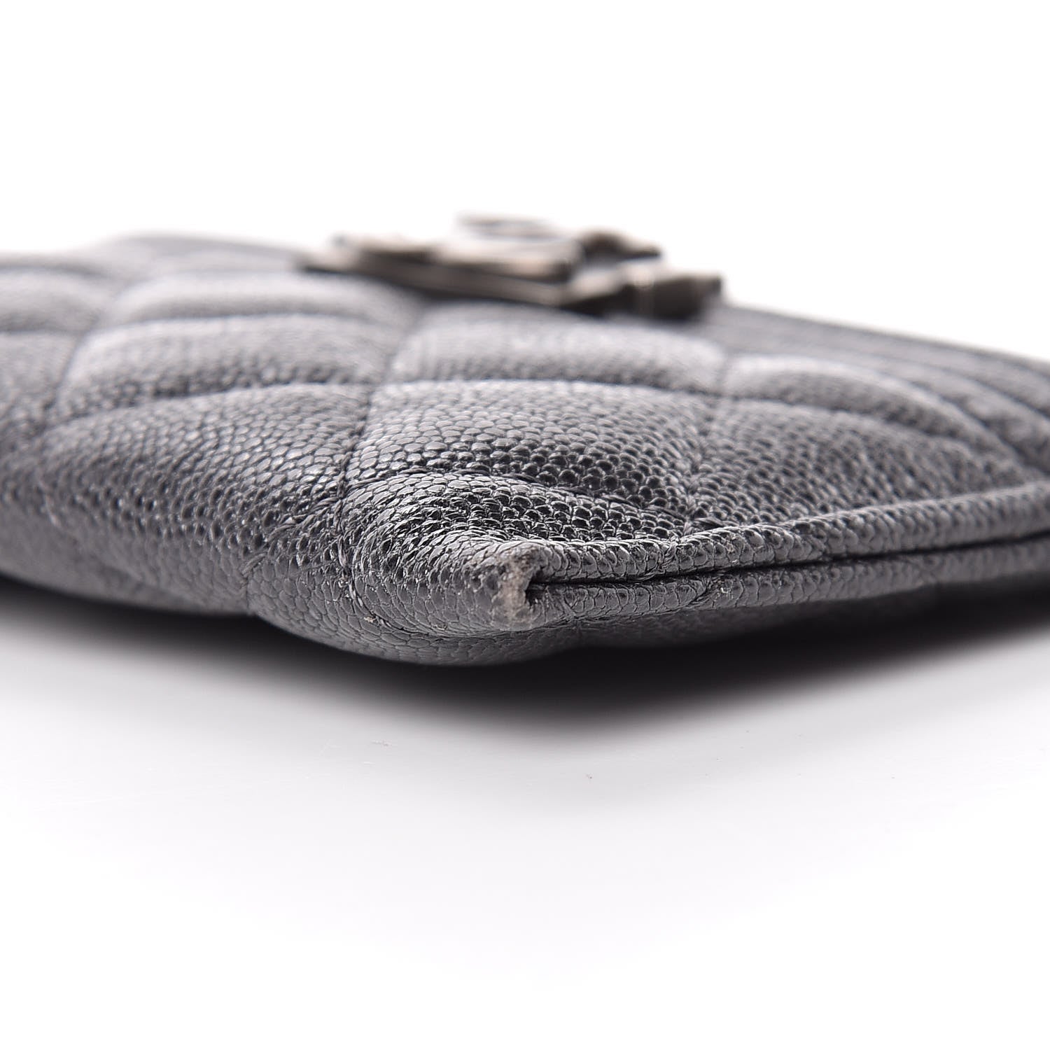 Chanel Caviar Quilted Boy Card Holder Charcoal 6 of 11