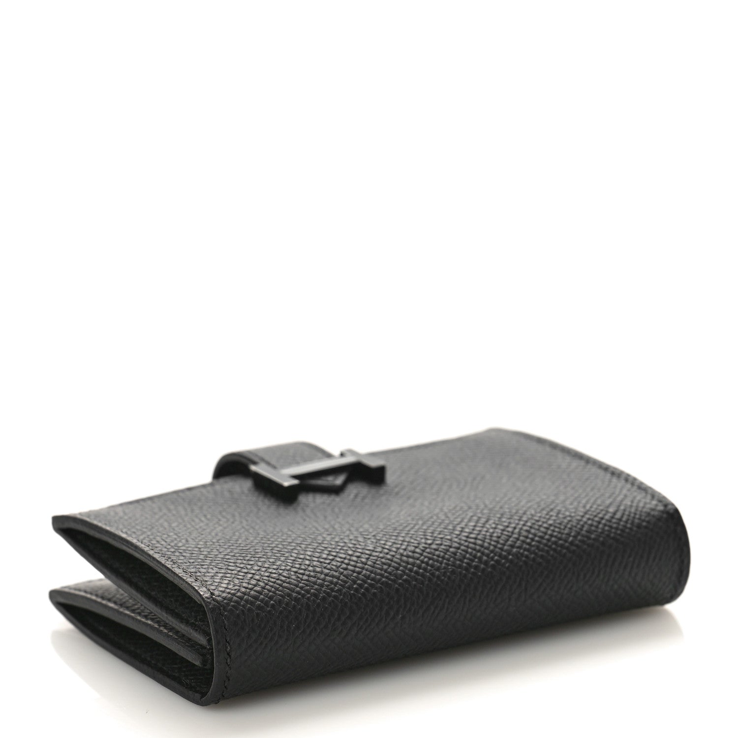 Hermes Epsom Monochrome Bearn Card Holder Wallet Black 4 of 8