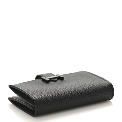 Hermes Epsom Monochrome Bearn Card Holder Wallet Black 4 of 8