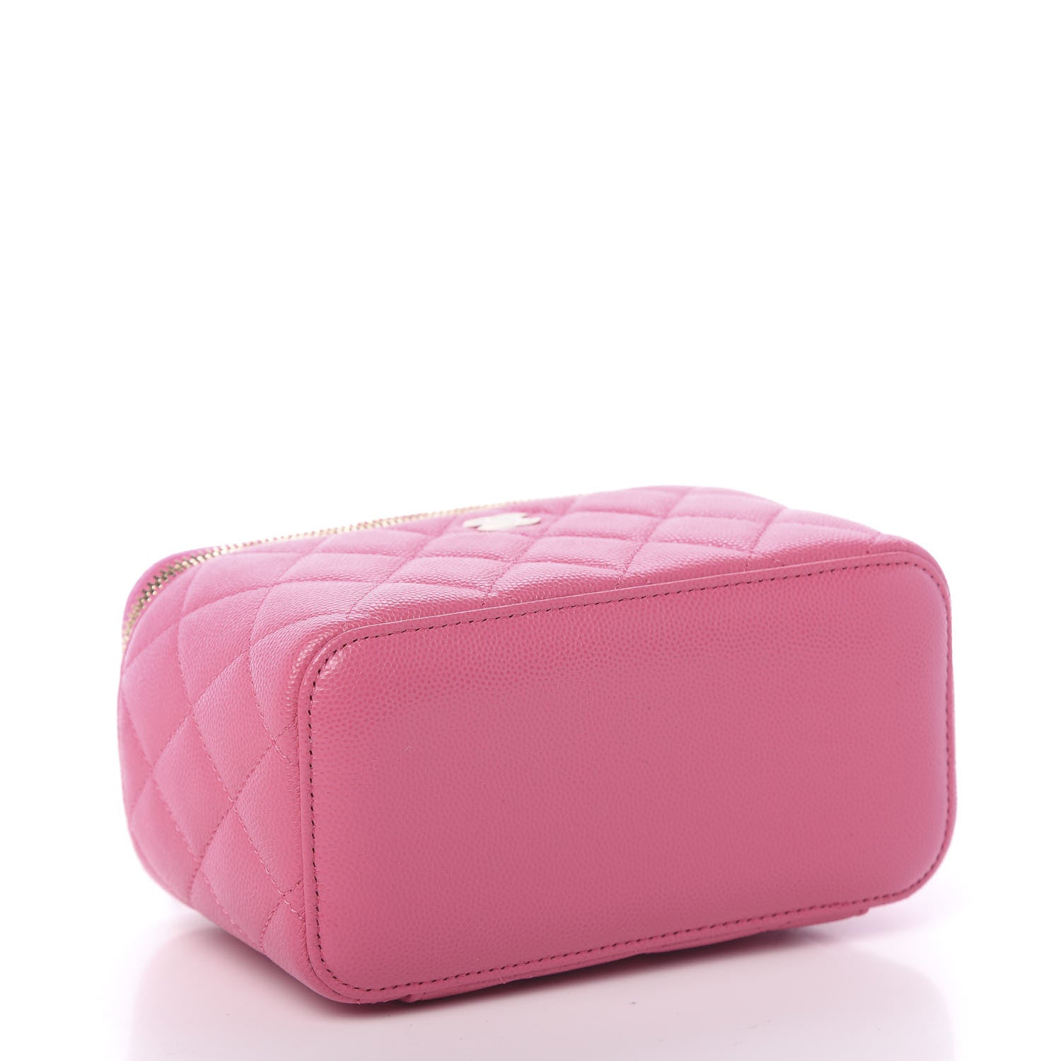 Chanel Shiny Caviar Quilted Small Vanity Pink 4 of 11