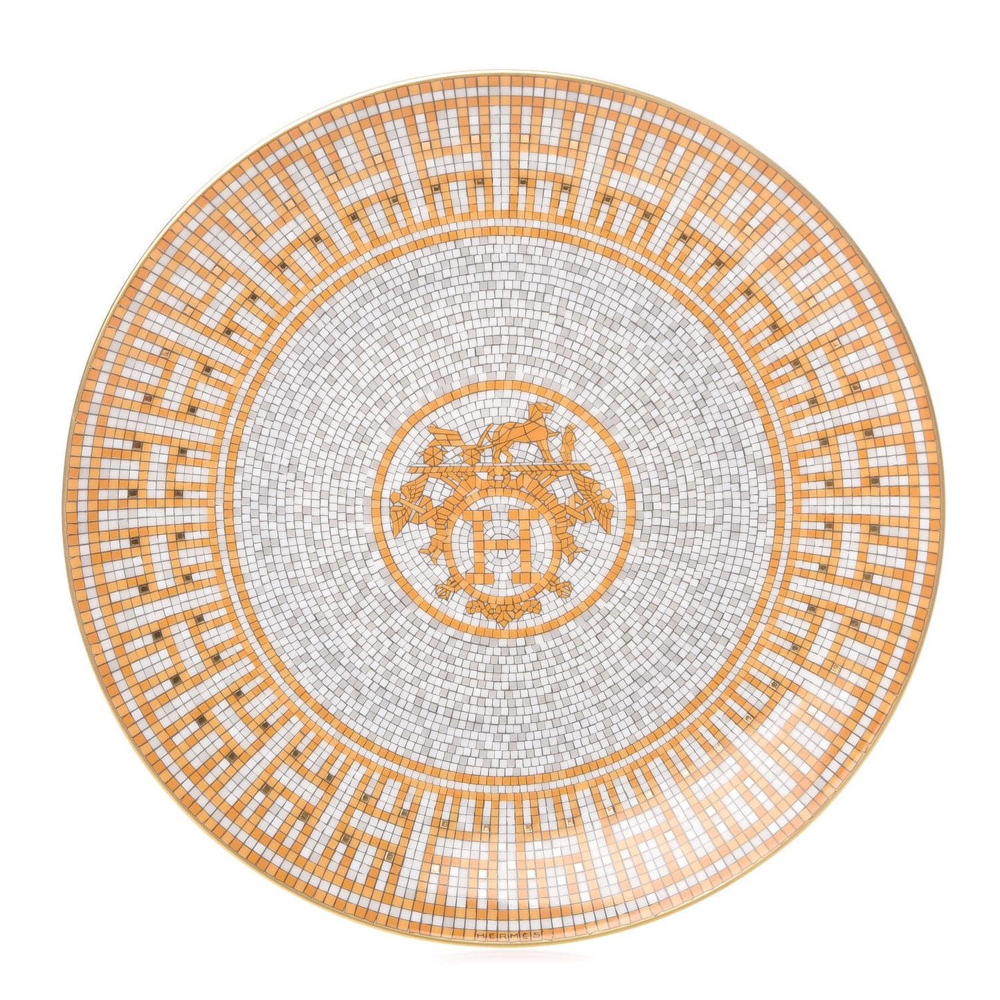 Porcelain Mosaique au 24 Dessert Plate 8.3