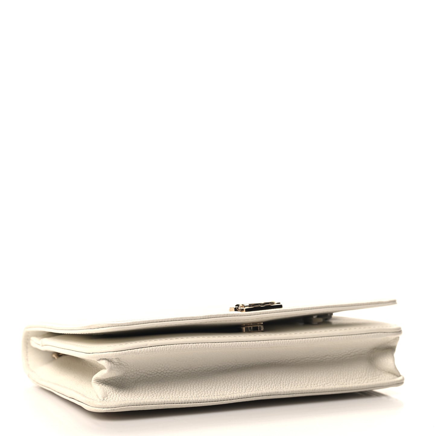 Caviar Quilted Boy Wallet On Chain WOC White