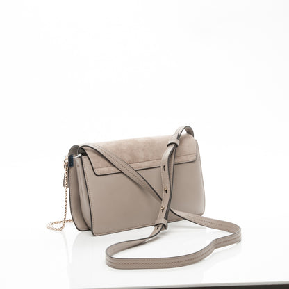 Chloe Suede Calfskin Small Faye Shoulder Bag Motty Grey 3 of 8
