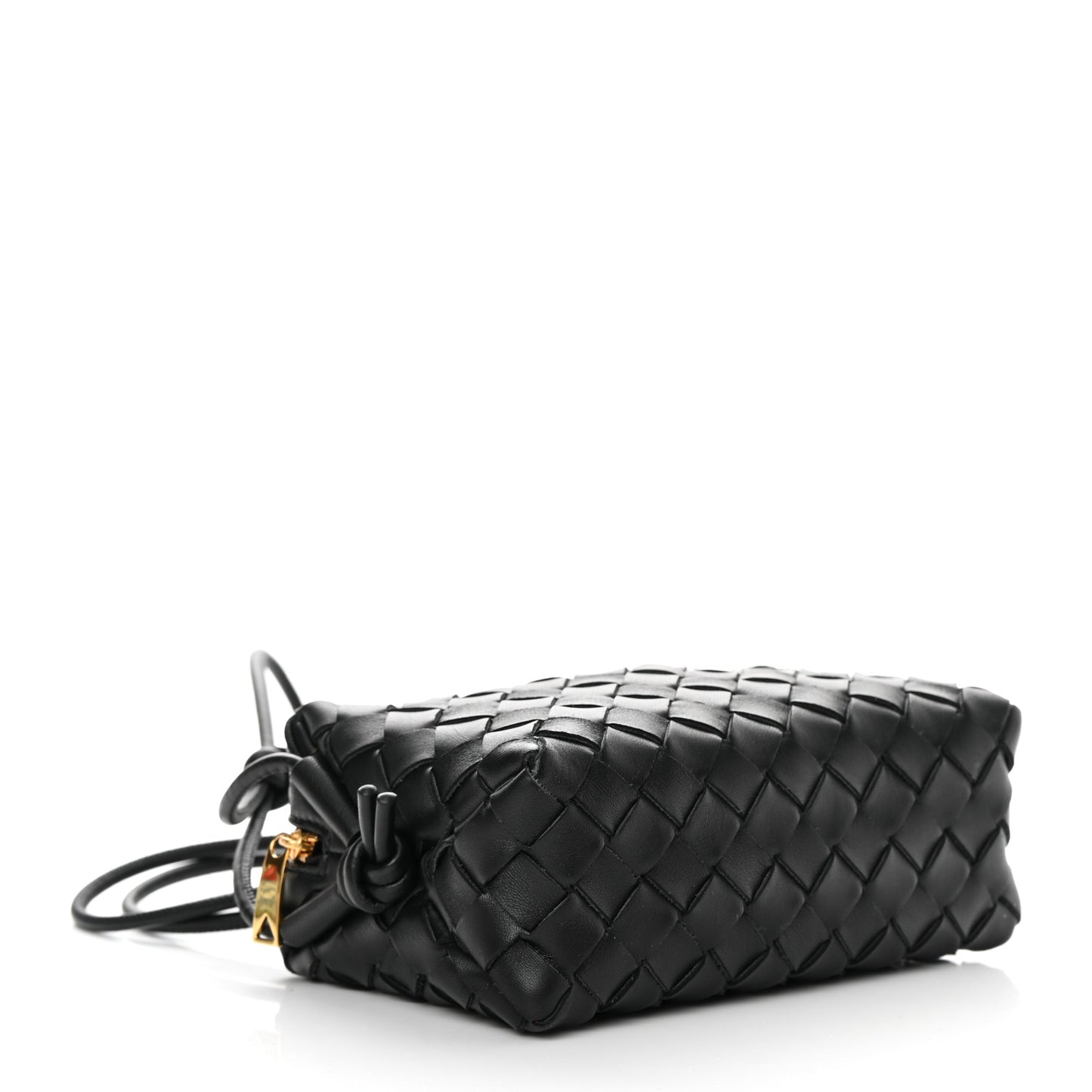 Nappa Intrecciato Mini Loop Camera Bag Black