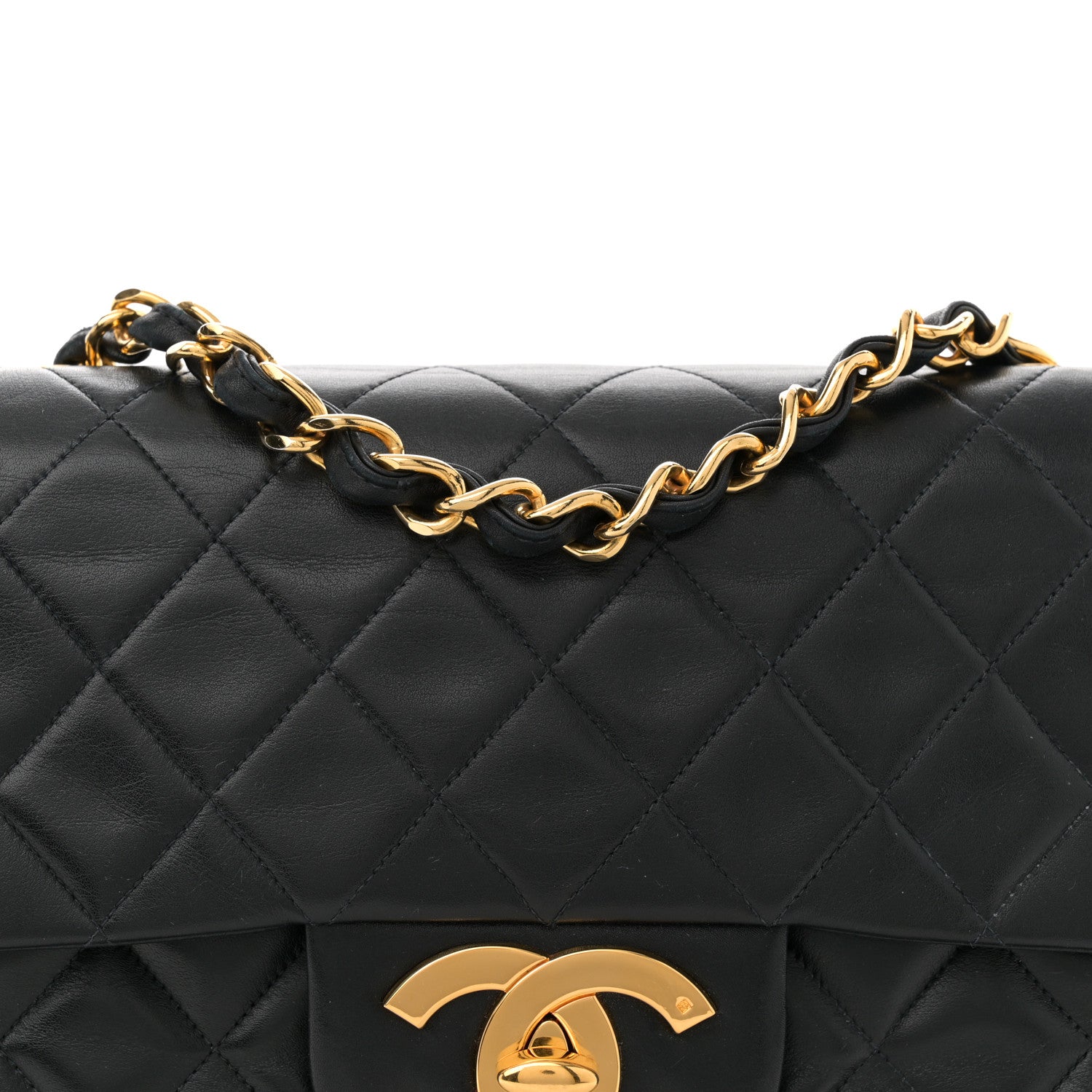 Chanel Lambskin Quilted XL Jumbo Single Flap Black 8 of 11