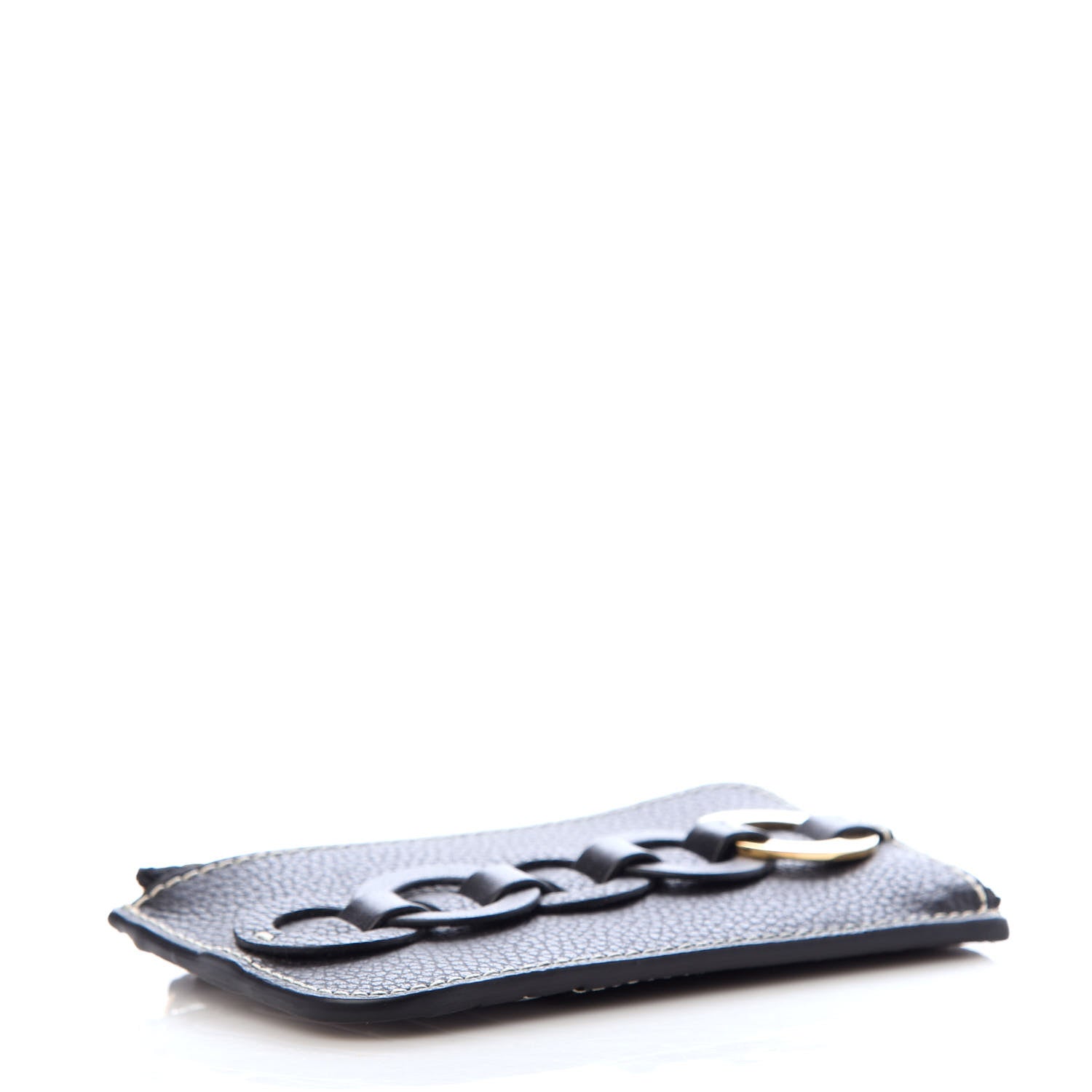 Chloe Grained Shiny Calfskin Small Darryl Coin Purse Black 4 of 6