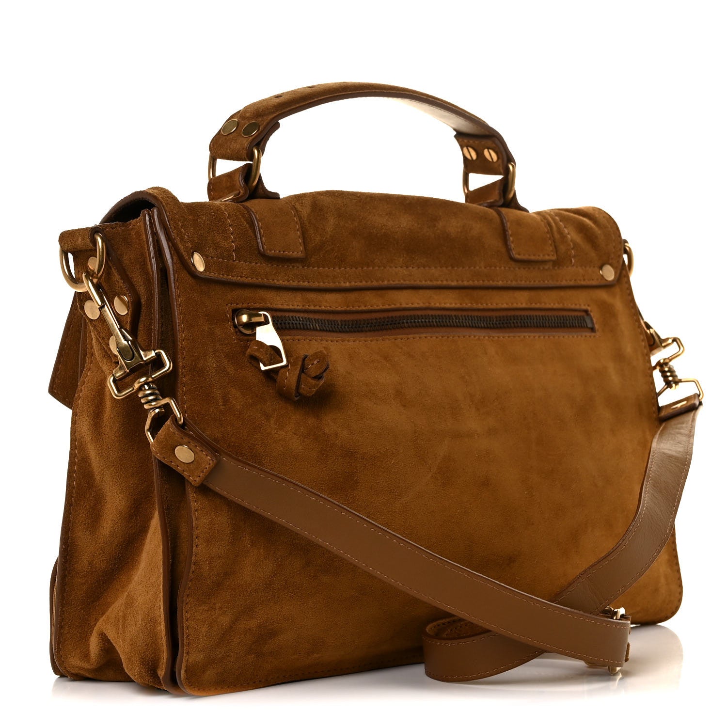 Proenza Schouler Suede Medium PS1 Satchel Tobacco 2 of 7