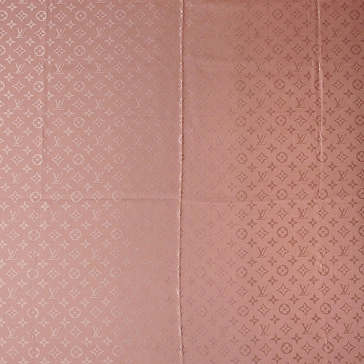 Silk Wool Monogram Denim Shawl Rose