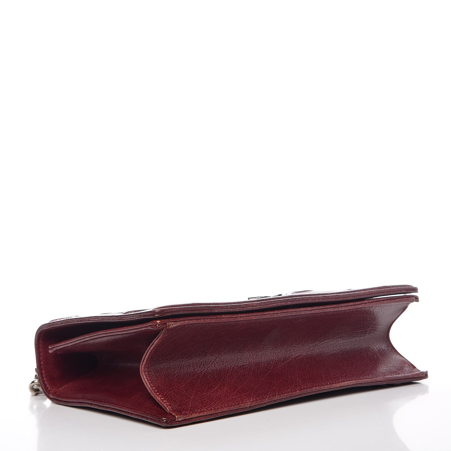 Christian Dior Calfskin Medium Diorama Flap Bag Burgundy 4 of 14
