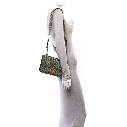 Christian Dior Oblique DiorAddict Flap Bag Green 2 of 9