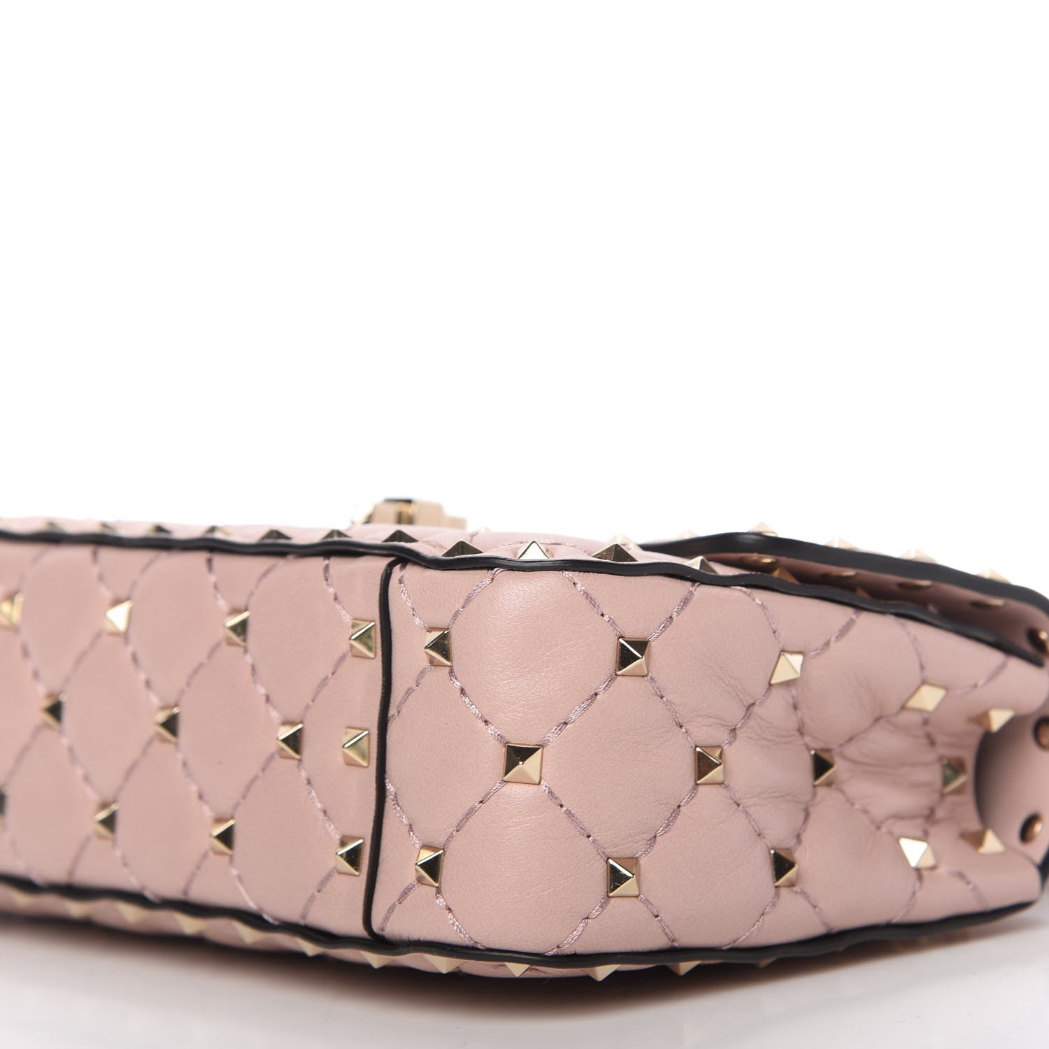 Valentino Garavani Nappa Small Rockstud Spike Shoulder Bag Water Rose 8 of 9