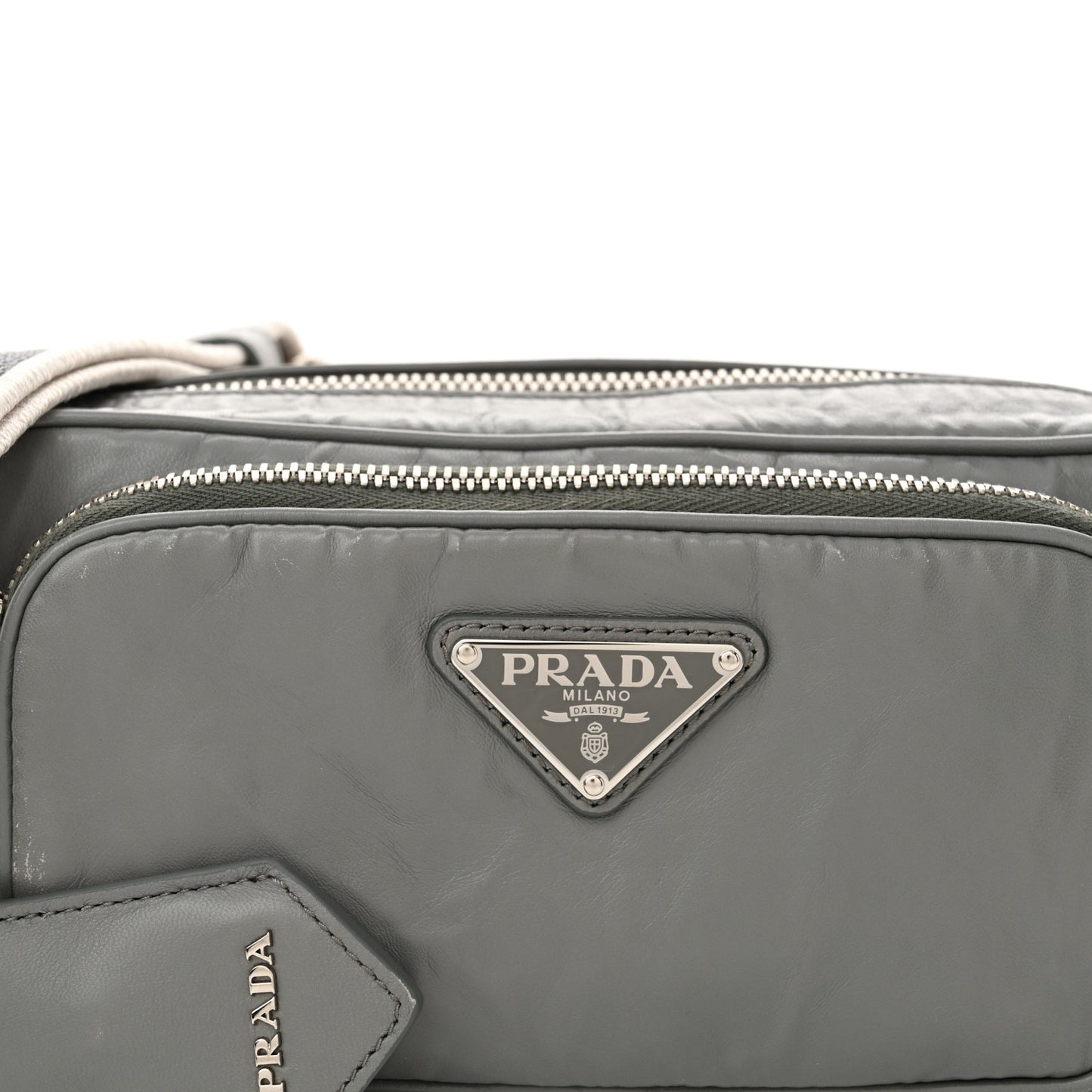 Nappa Antique Multi-Pocket Shoulder Bag Ardesia