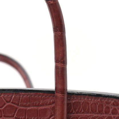 Hermes Matte Niloticus Crocodile Birkin 30 Rouge H 17 of 17
