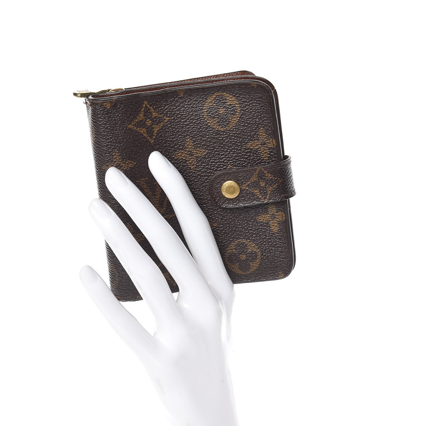 Monogram Compact Zippe Zipped Wallet