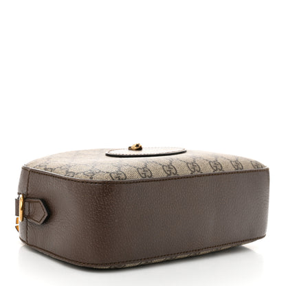 Gucci GG Supreme Monogram Web Neo Vintage Shoulder Bag Beige New Acero Crop 4 of 11