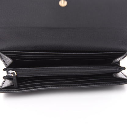 Gucci Dollar Calfskin Swing Continental Wallet Black 5 of 10