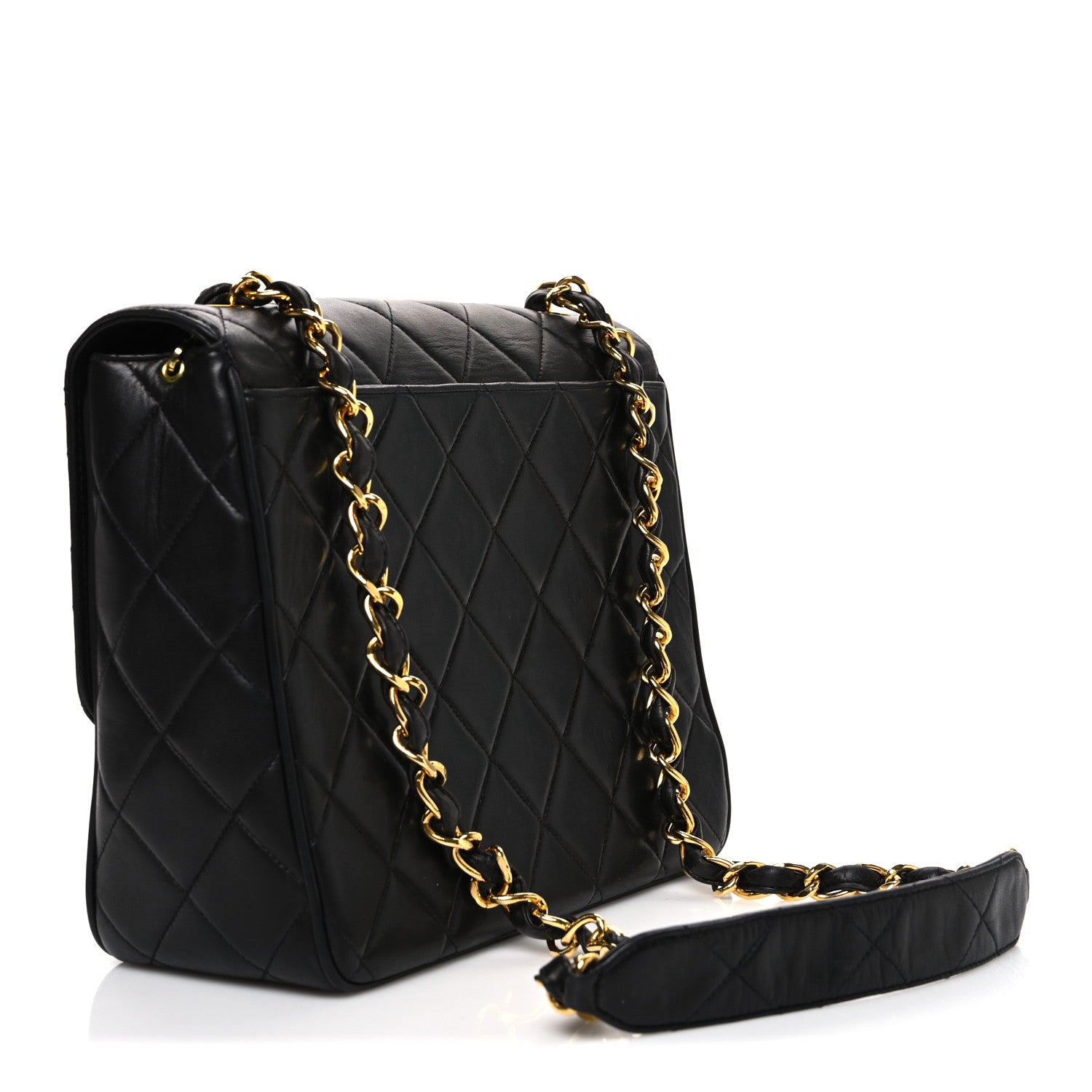 Chanel Lambskin Quilted Medium Single Flap Black 3 of 12