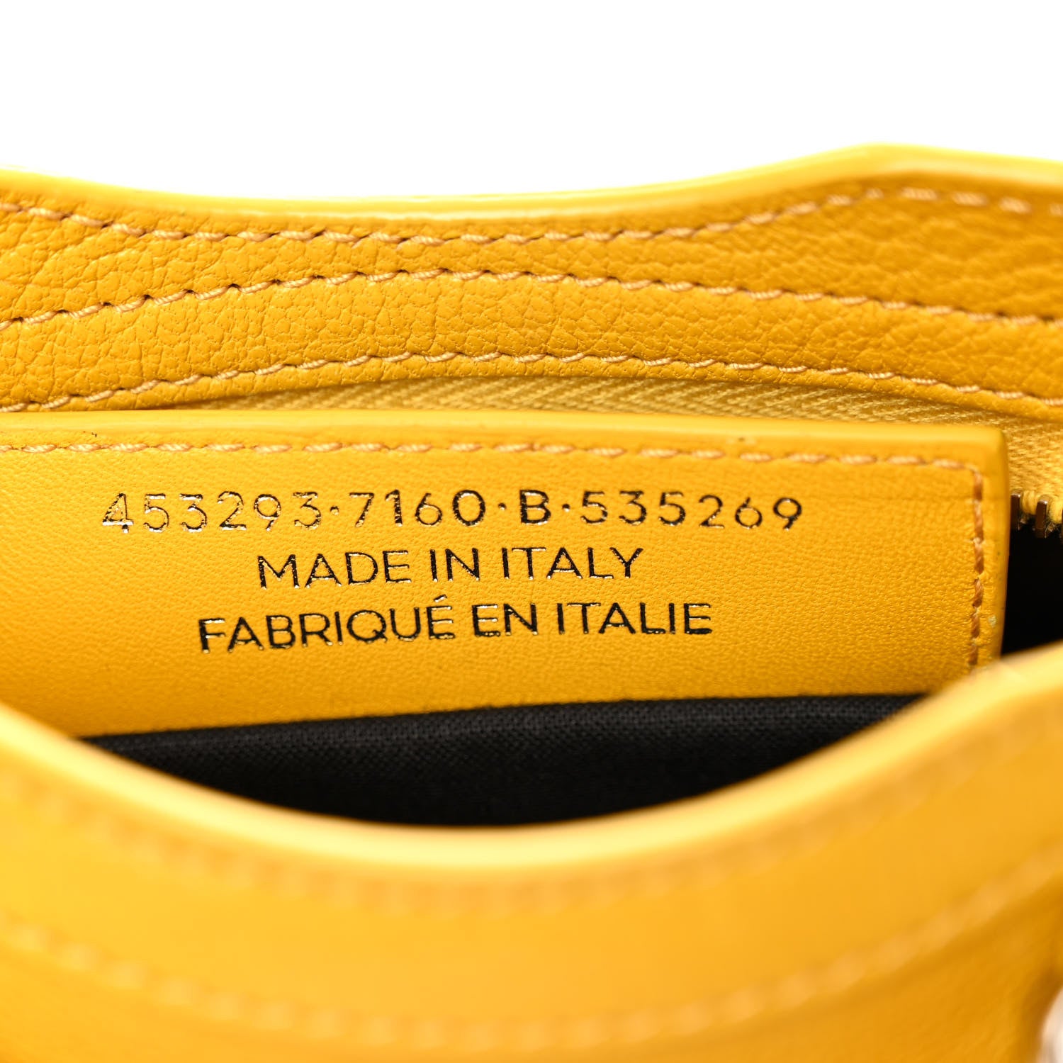 Balenciaga Chevre Silver Metallic Edge Hardware Nano City Jaune Epi 7 of 10