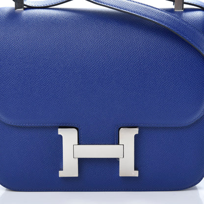 Hermes Epsom Constance 24 Bleu Electrique 20 of 24