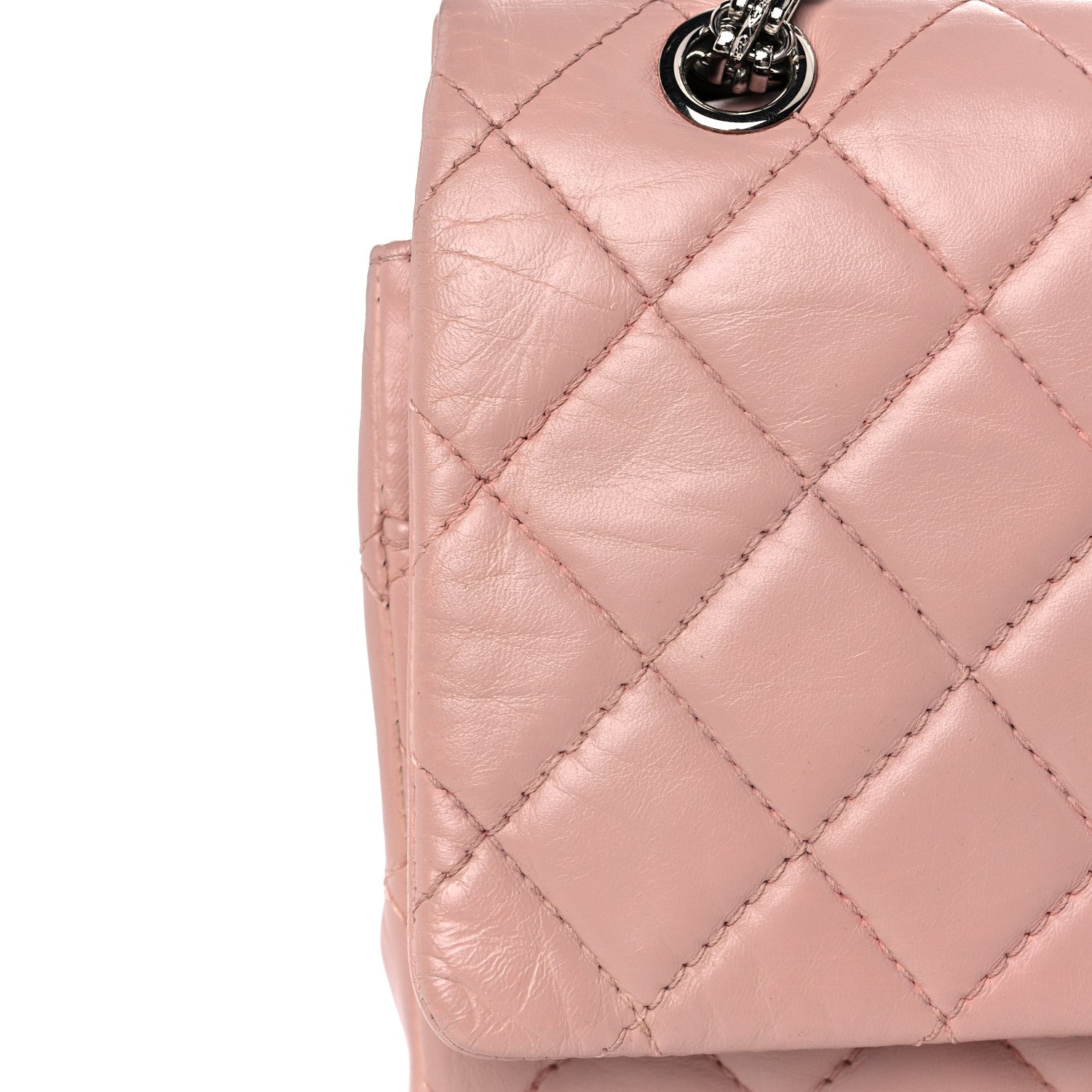 Chanel Aged Calfskin Quilted 2.55 Reissue 226 Flap Pink 17 of 18