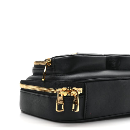Louis Vuitton Calfskin Monogram Embossed Utility Crossbody Black 7 of 8