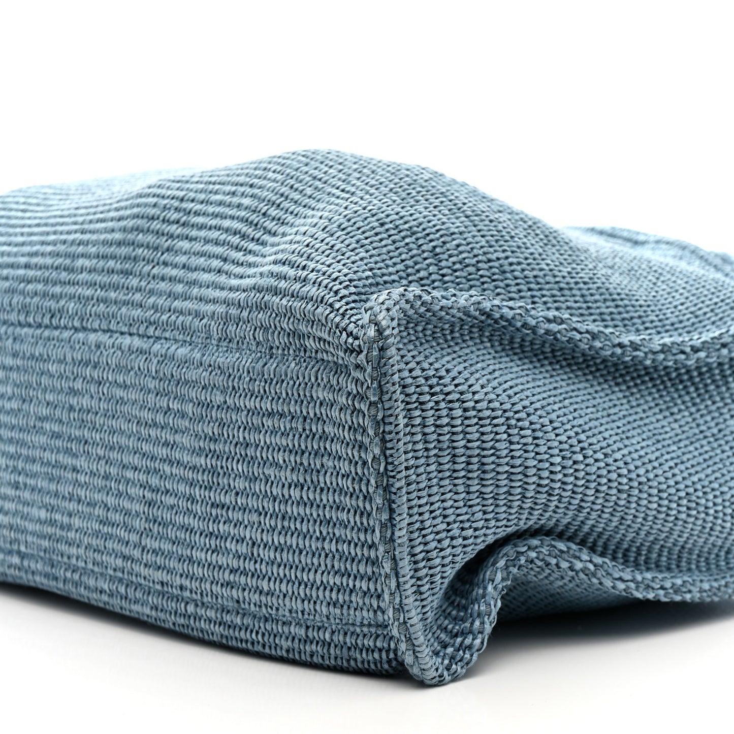 Raffia Large G Shopping Tote Denim Blue