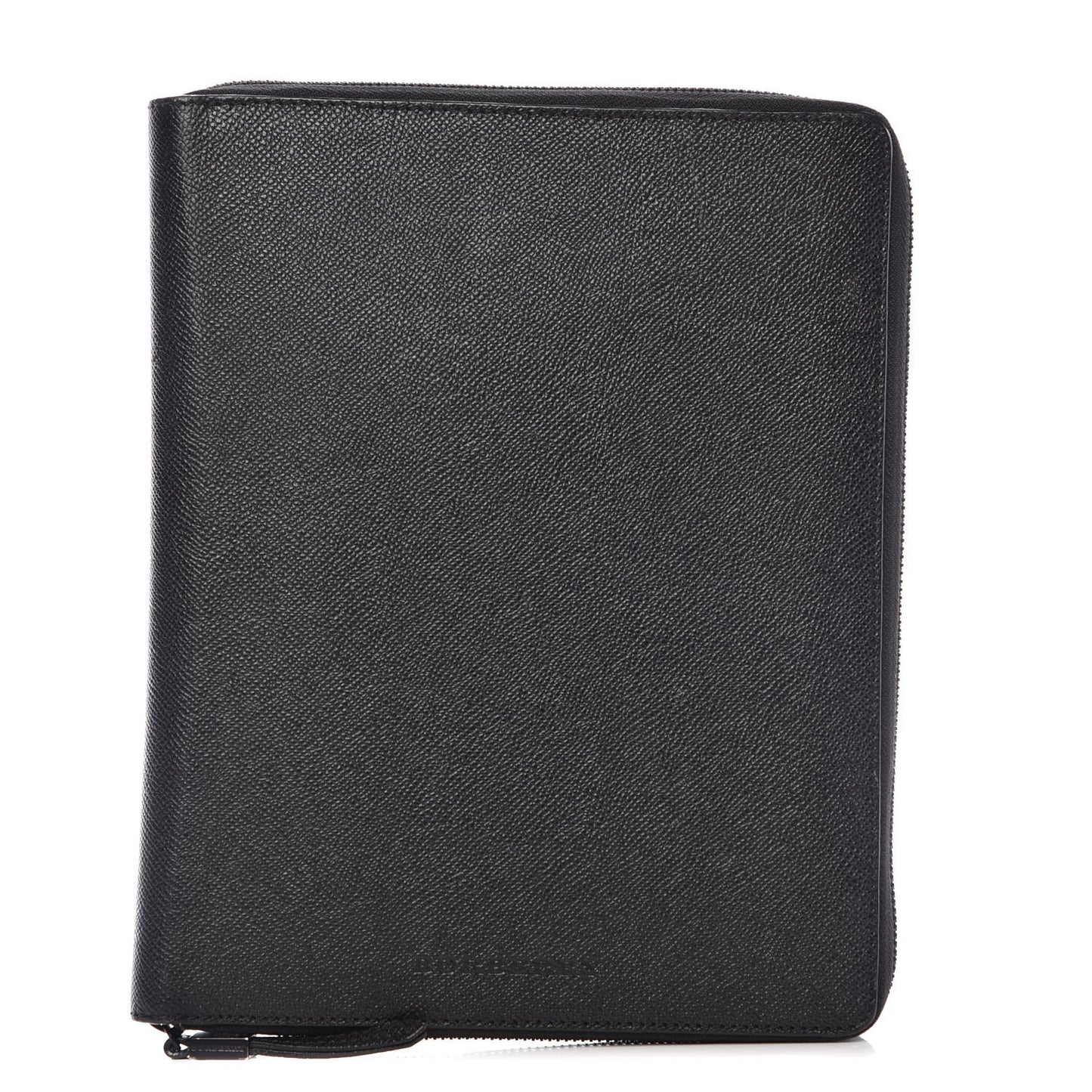 Grainy Calfskin Zip Tablet iPad Case Black