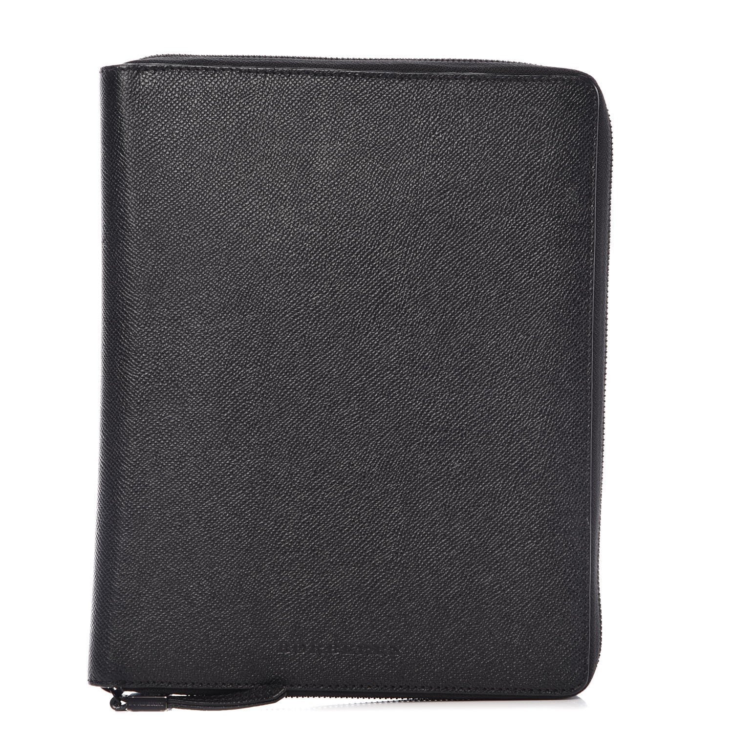 Burberry Grainy Calfskin Zip Tablet iPad Case Black 1 of 10