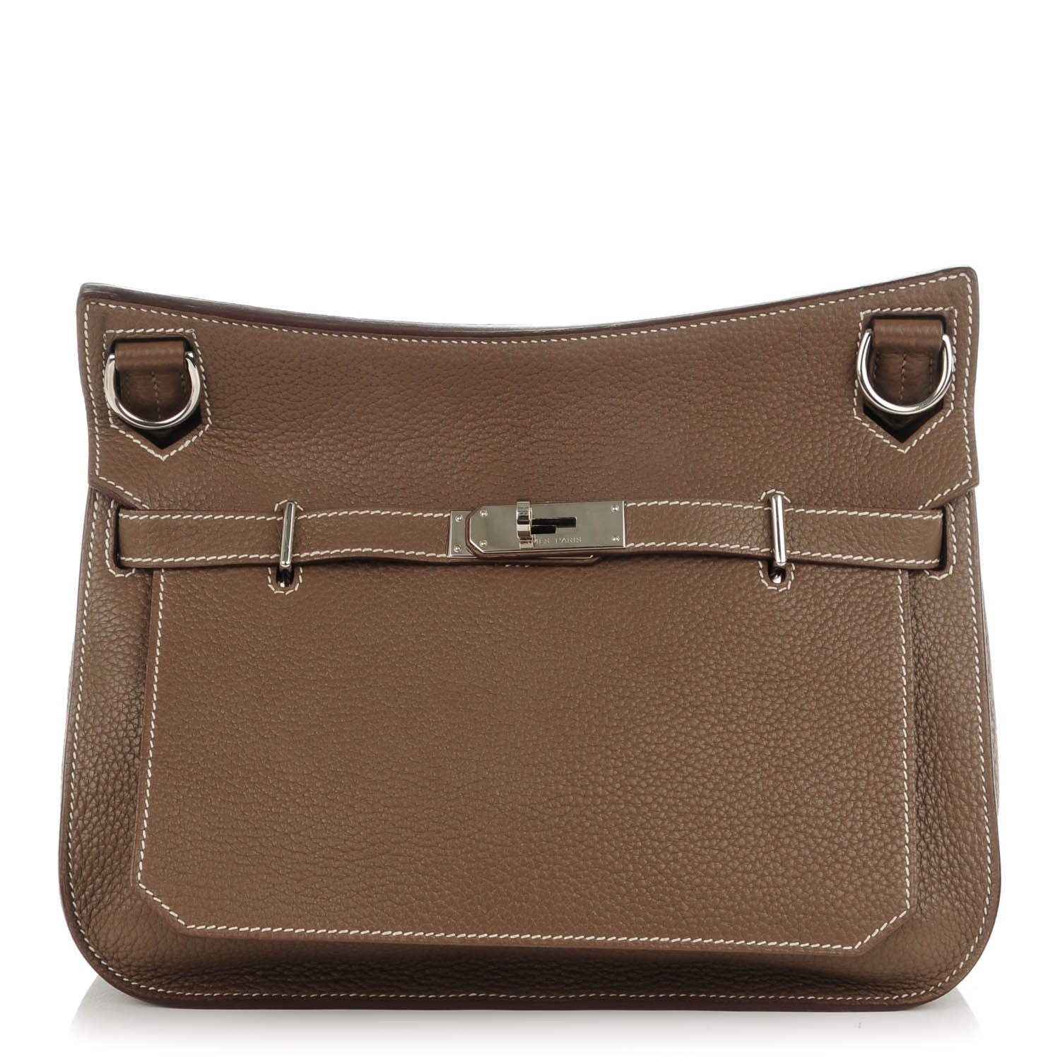Hermes Taurillon Clemence Jypsiere 28 Etoupe 1 of 10