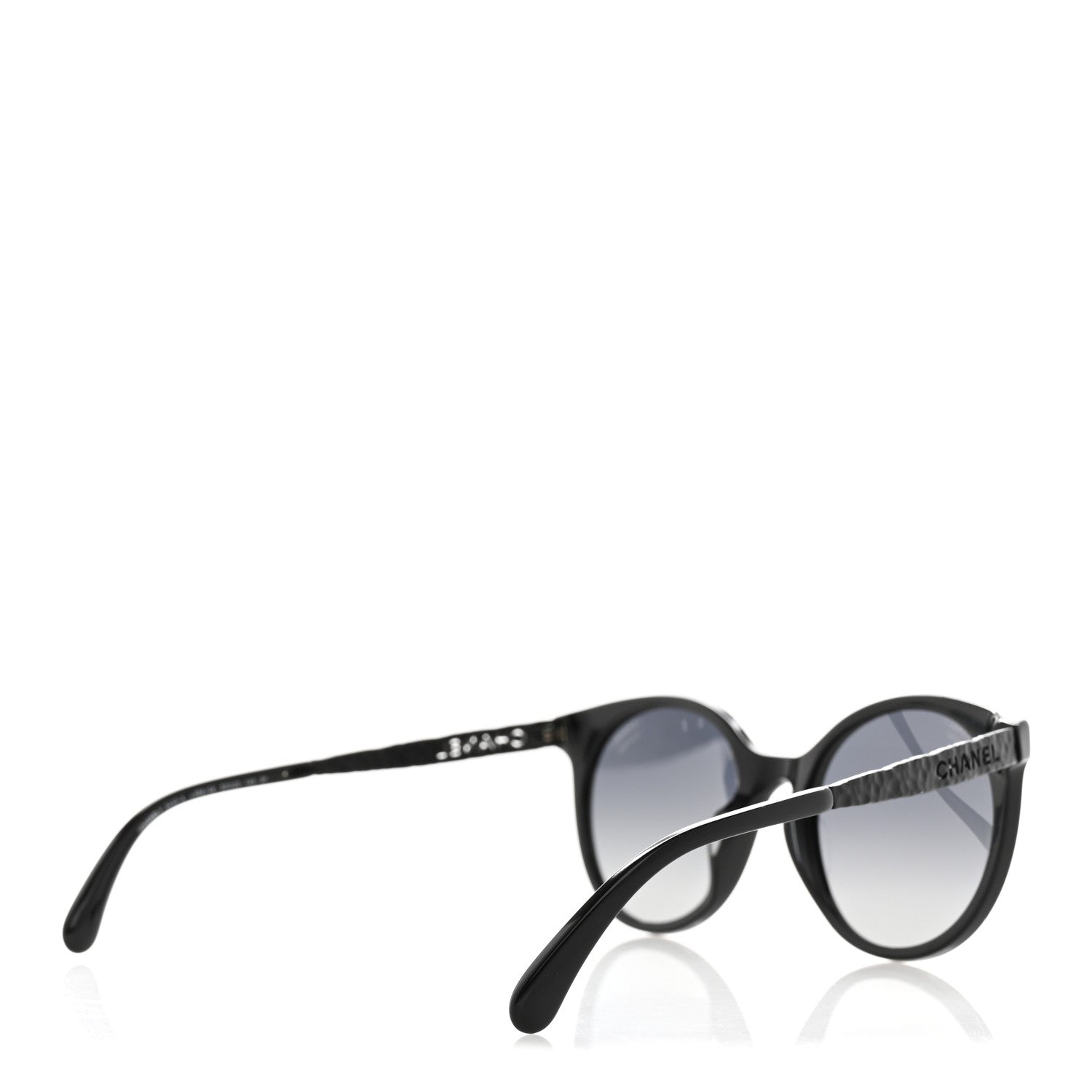Chanel Acetate Metal Polarized Pantos Sunglasses 5440-A Black