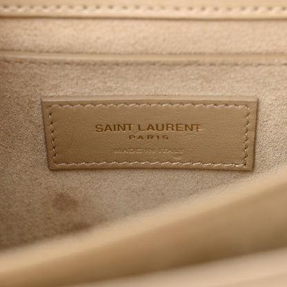 Saint Laurent Suede Calfskin Medium Monogram Sunset Dark Beige 6 of 16