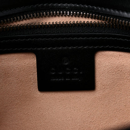 Gucci Calfskin Matelasse Small GG Marmont Shoulder Bag Black 5 of 8