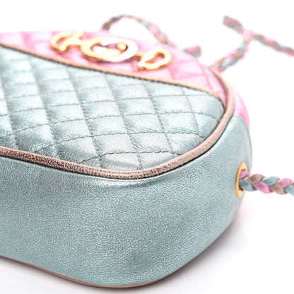 Gucci Laminated Nappa Trapuntata Mini Zumi Dome Shoulder Bag Rosa Lago Rame 8 of 9