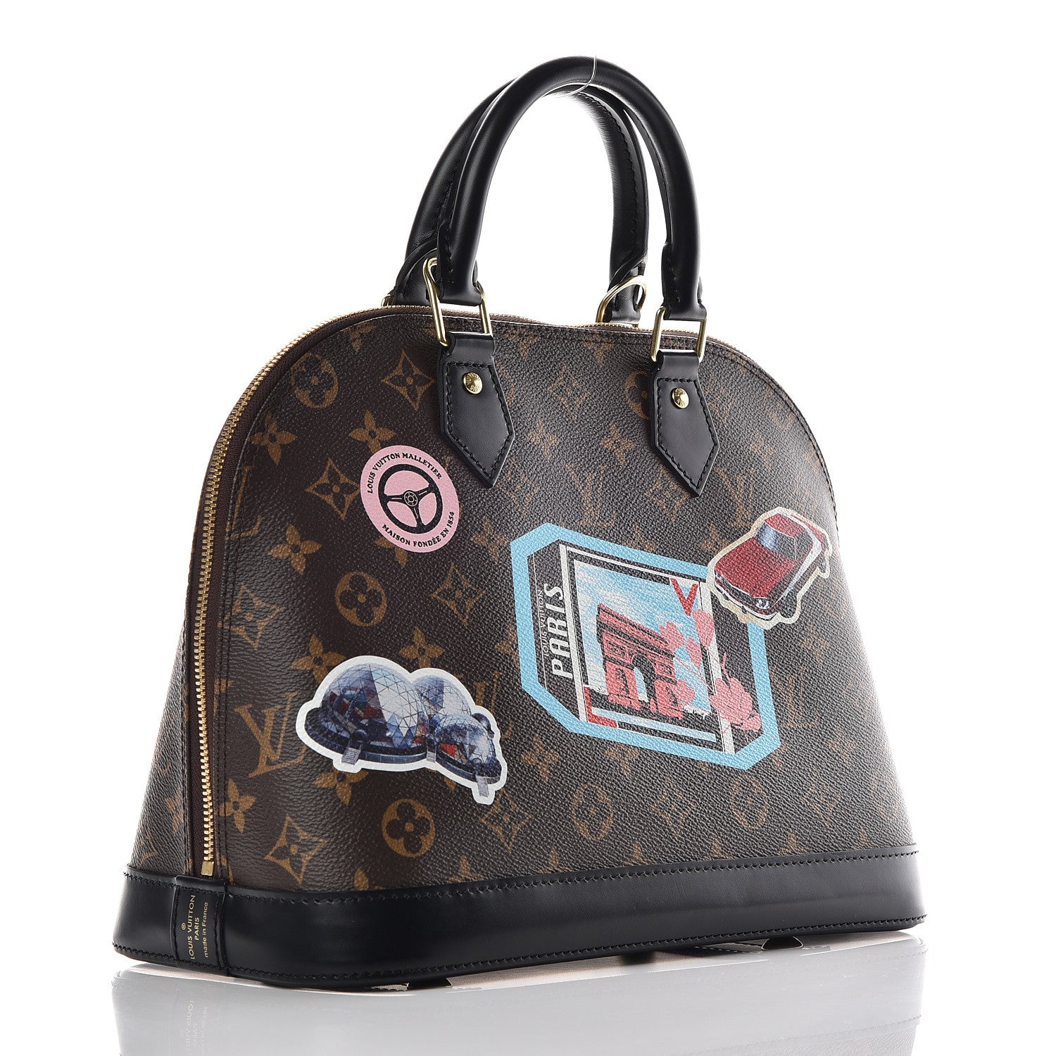 Louis Vuitton Monogram World Tour Alma PM 3 of 9