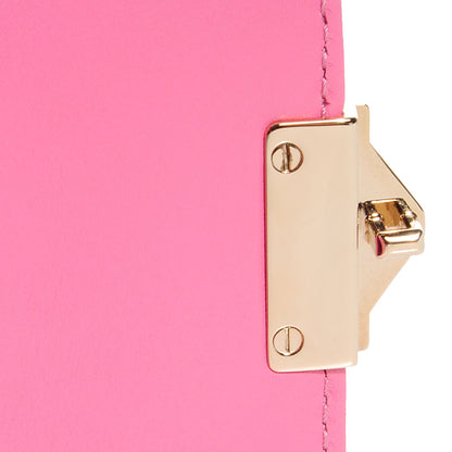 Valentino Garavani Vitello Mini Glam Lock Rockstud Flap Ninphea 6 of 9